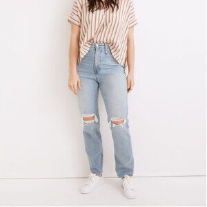 The Curvy‎ Perfect Vintage Jean in Danby Wash: Ripped Edition Size 24P